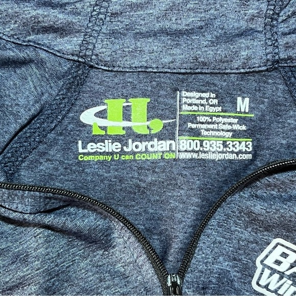 Leslie Jordan Bay State Winter Games 1/4 Zip Performance Shirt Womens Medium - Picture 5 of 9